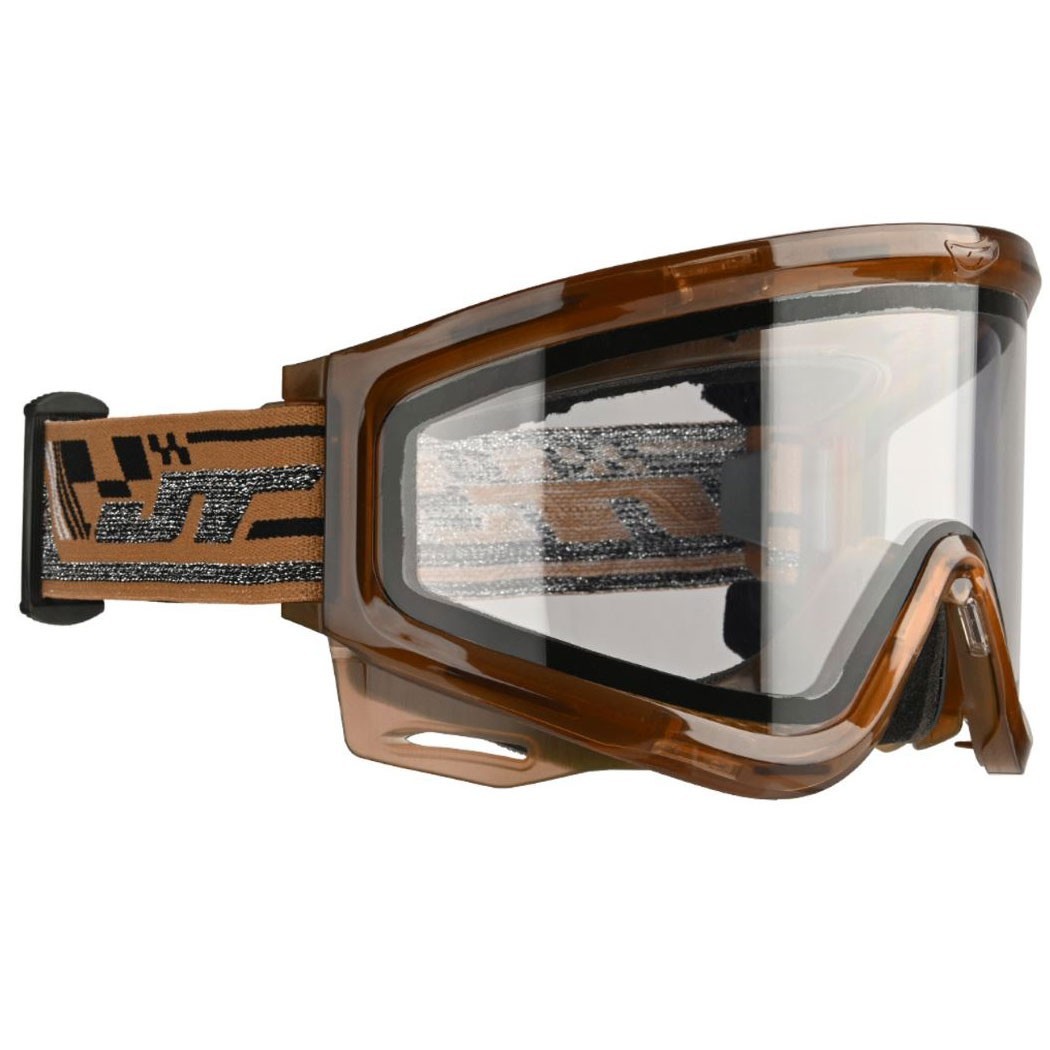 JT Paintball QLS Proflex Spectra Goggle Mask Frame w Lens & Strap Ice Brown