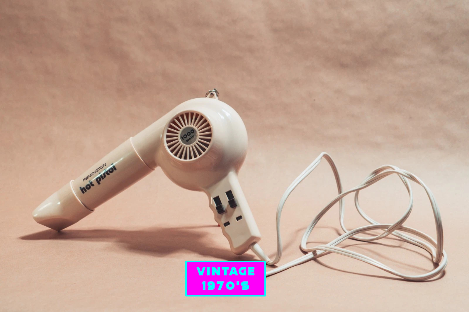 Vintage Remington Hot Pistol Hair Dryer Sperry HP-1000 1000W 1970s WORKING