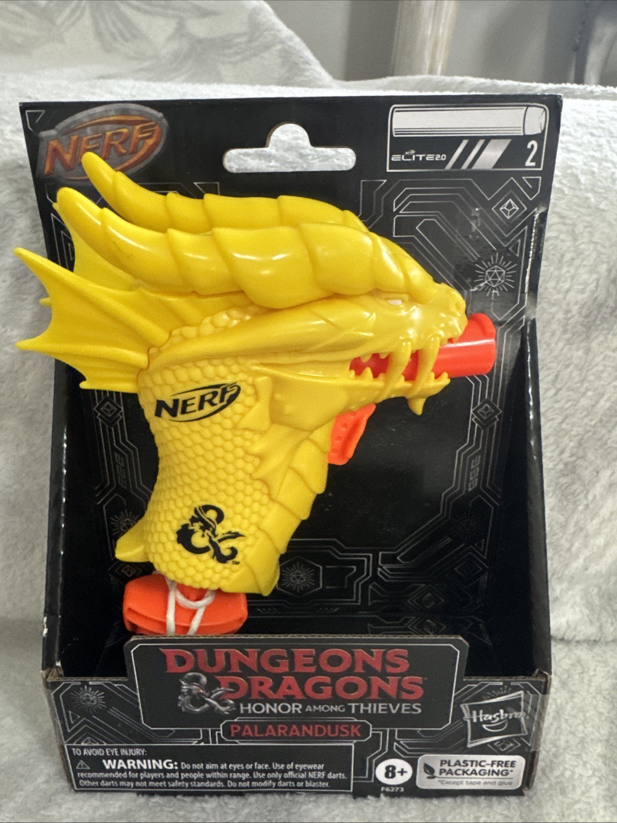 Nerf MicroShots Dungeons & Dragons Palarandusk Blaster: YELLOW: NEW IN PACKAGE