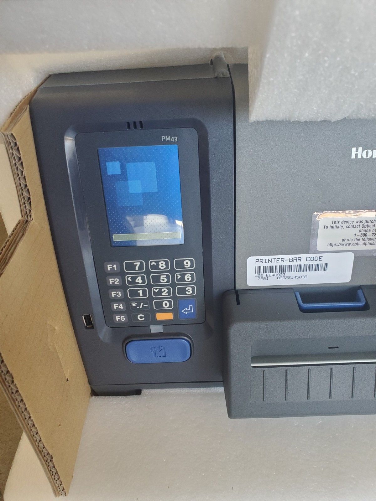 HONEYWELL INTERMEC PM43 BARCODE LABEL PRINTER PM43A11000000201 TT203