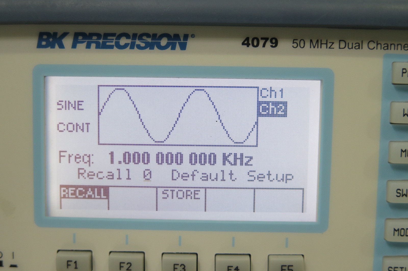 R203488 BK Precision 4079 50MHz Dual Ch Arbitrary Waveform / Function Generator