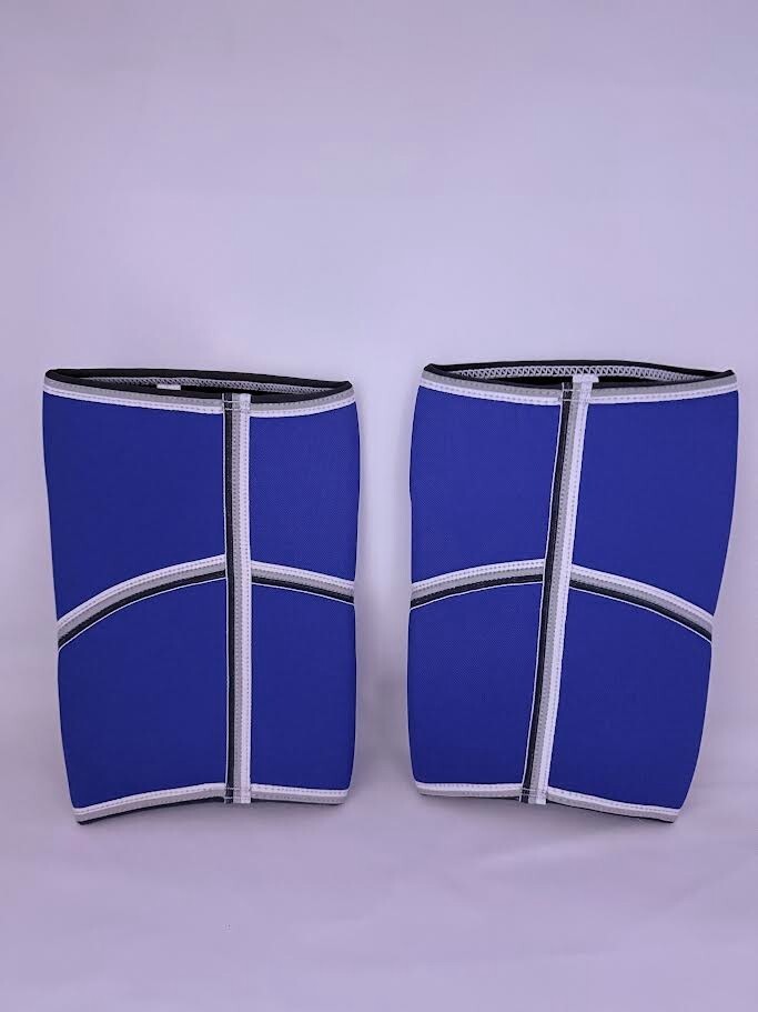 Competition knee sleeves weightlifting, blue, size large