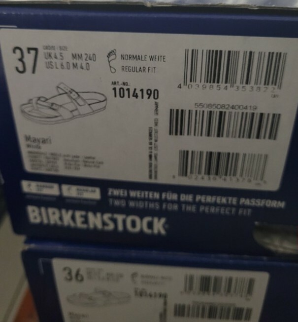 BIRKENSTOCK MAYARI SANDALS WOMEN WHITE BIRKO FLOR STRAPS 1014190 REGULAR WIDTH