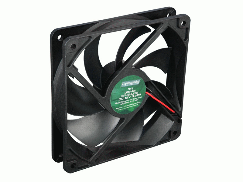 Metra Install Bay CF2 Top Class 4.7 Square Inch X 1 Inch Deep 12V Cooling Fan