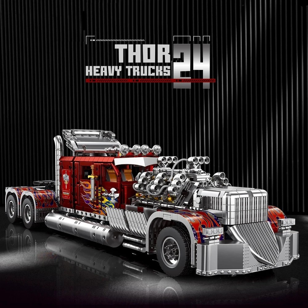 MOC THOR 24 HEAVY TRUCKS Building Blocks Bricks Toy Birthday gift Set 3485pcs