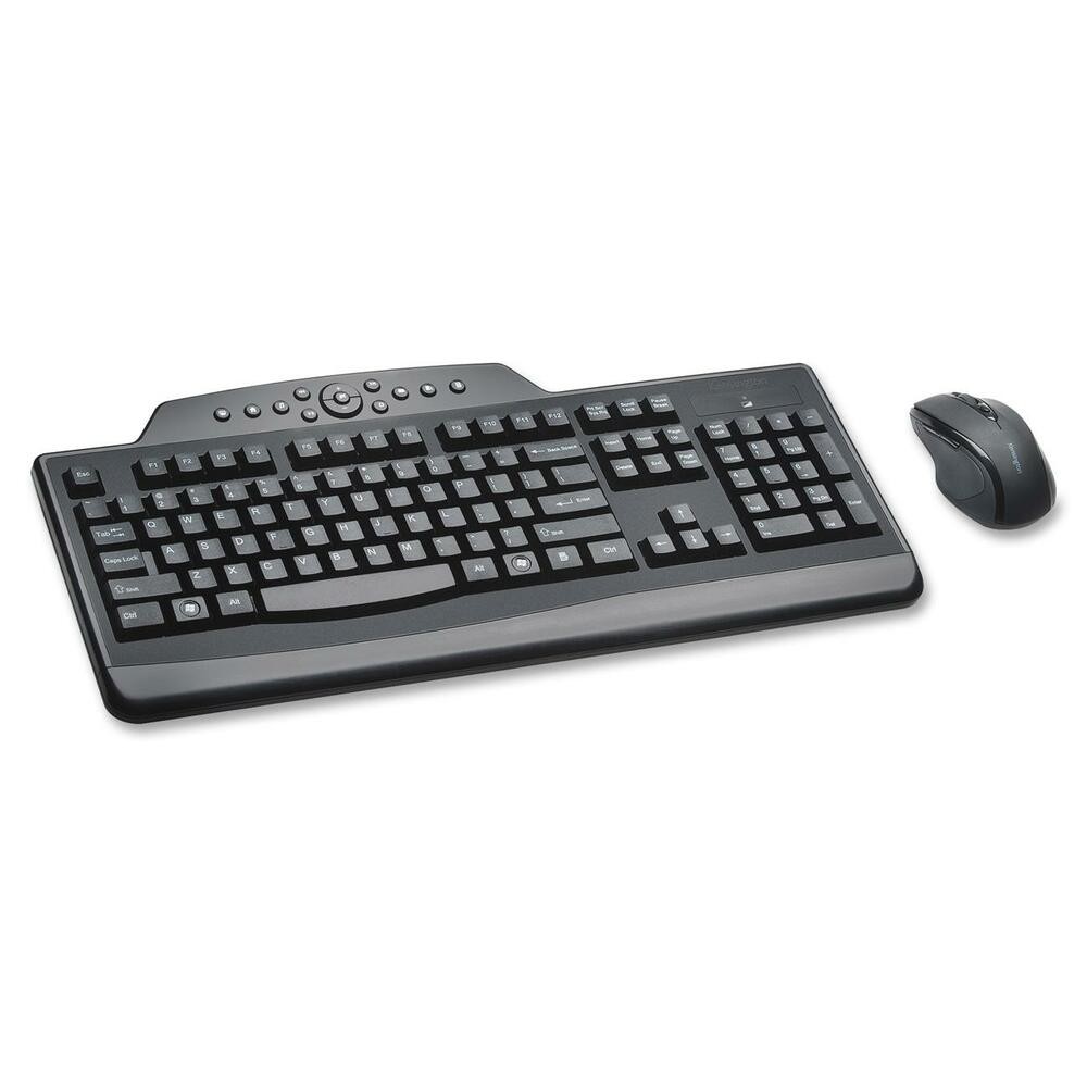 Pro Fit Wireless Media Desktop Set, 2.4 Ghz Frequency/30 Ft Wireless Range, Bla