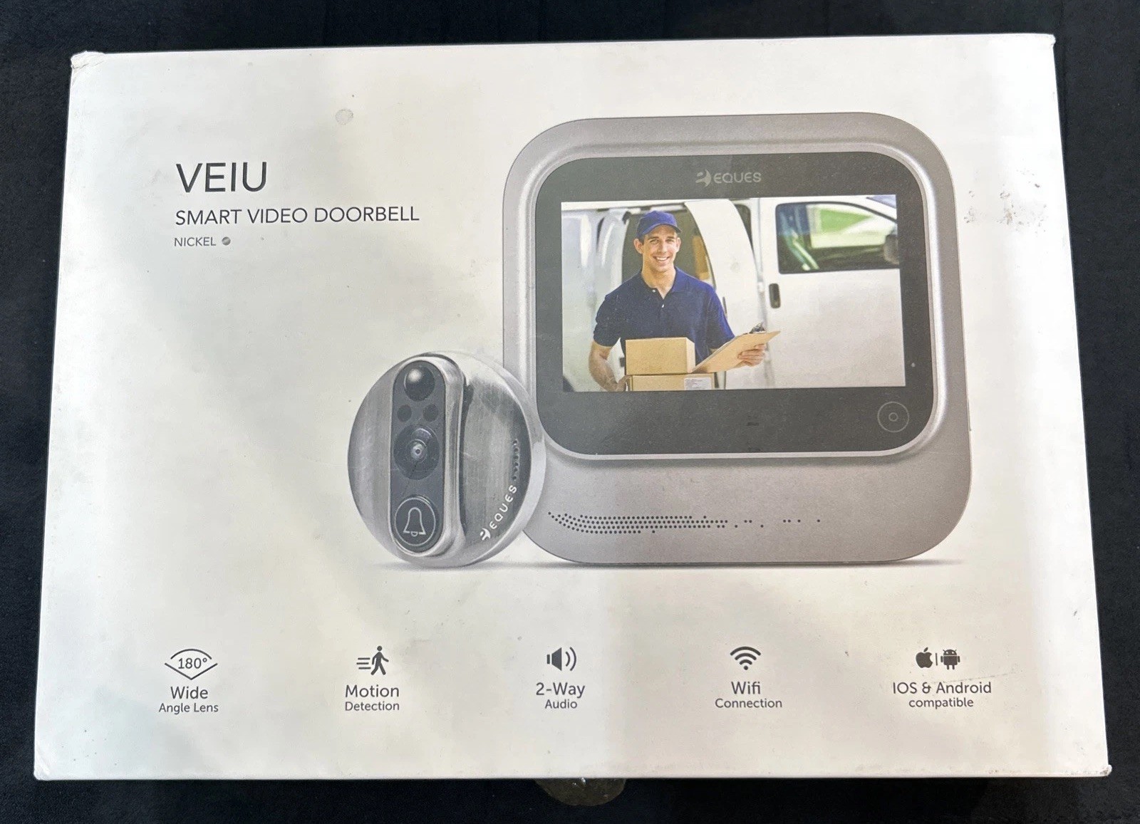 New Eques VEIU Smart Video Doorbell (Nickel) JD