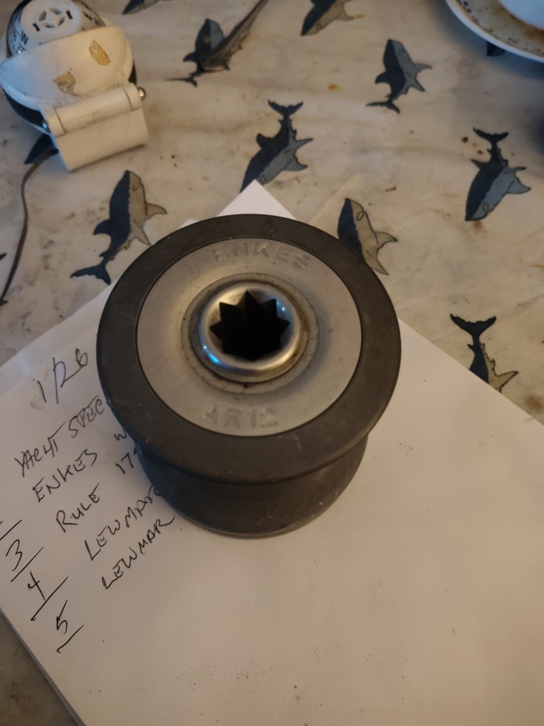 ENKES AR12 BOAT WINCH GREY FINISH (Box 1 )