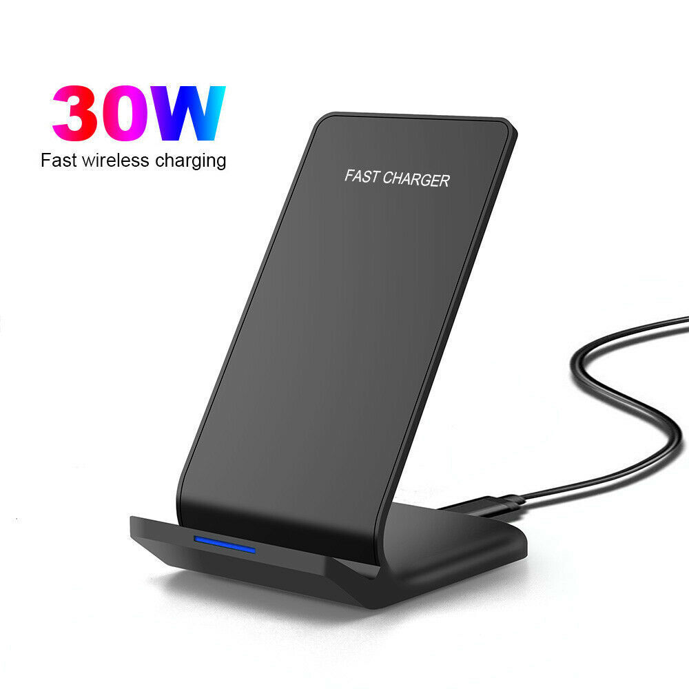 30W Fast Wireless Charger Stand Dock Pad For Apple iPhone 12 13 14 15 16 Pro Max