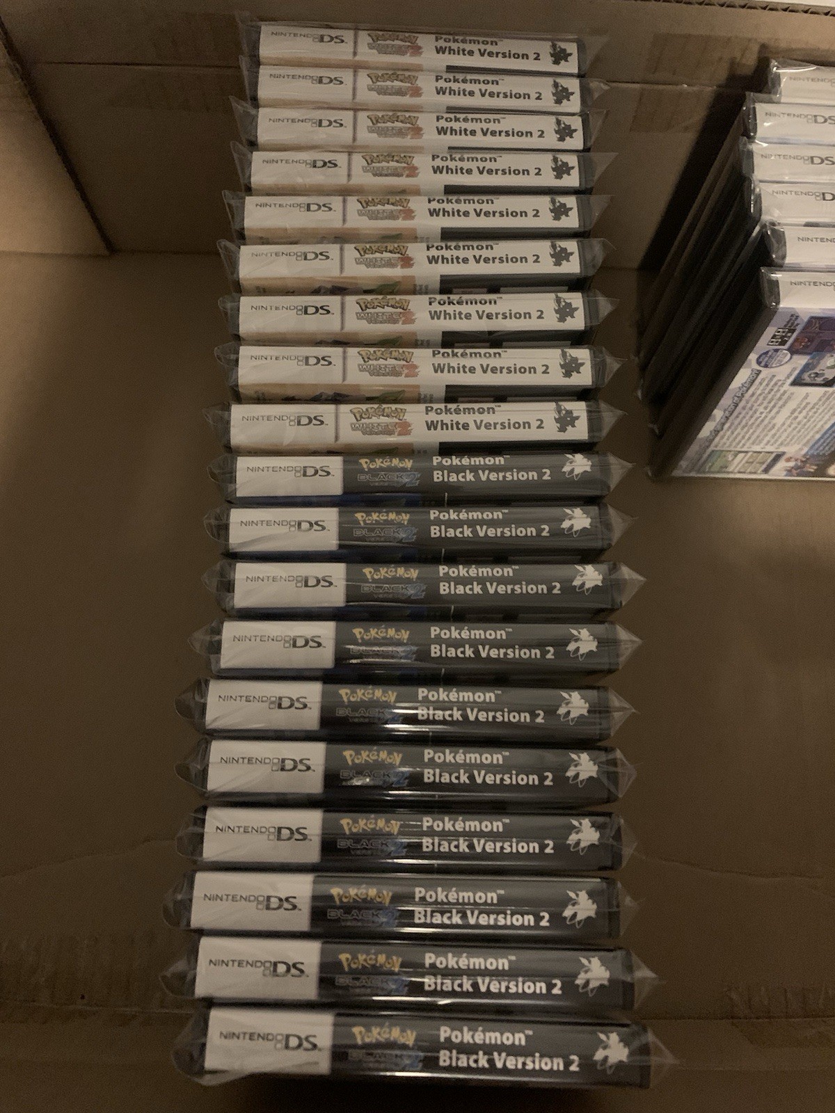 Pokemon White 2 + Black 2 Nintendo DS Replacement Cases Only NO GAMES - Bundle