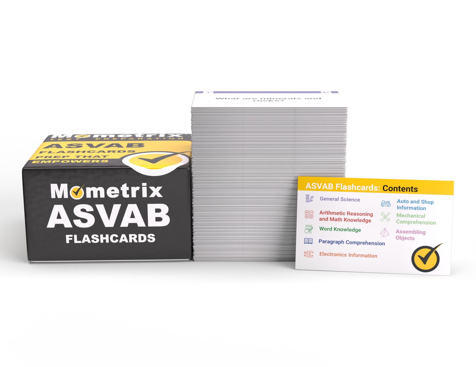 ASVAB Study Cards 2024-2025 (boxed)