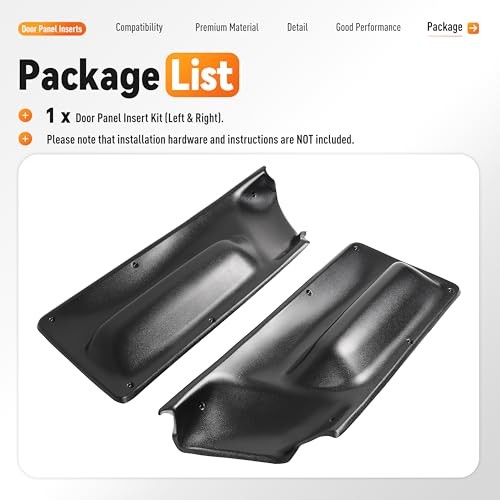 Driver&Passenger Side Door Panel Inserts Compatible with 2003-2010 Volkswagen