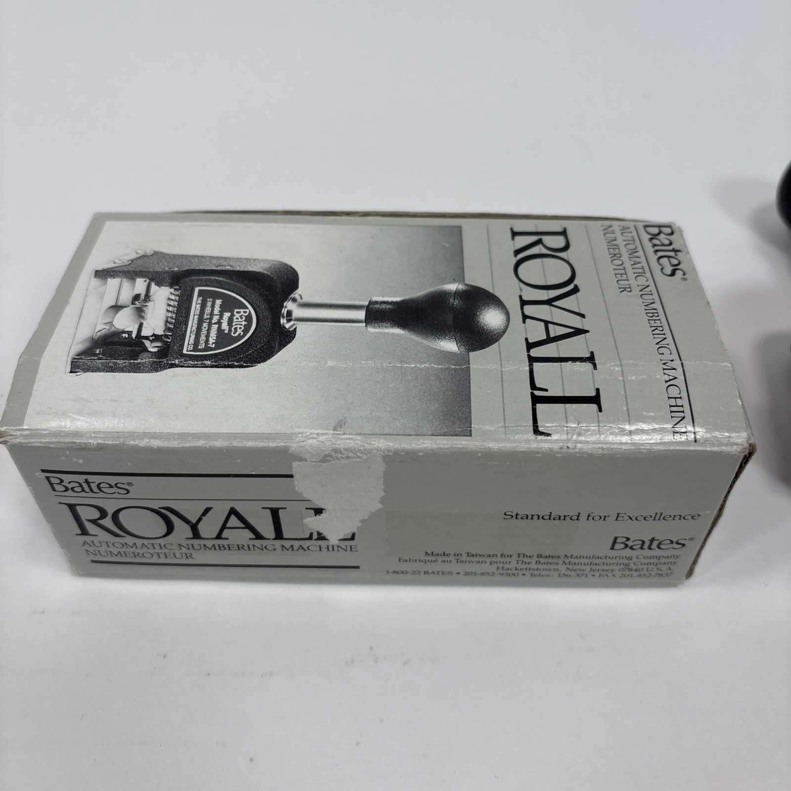 Bates Royall RNM5A-7 Automatic Numbering Machine Ink Stamp Complete In Box
