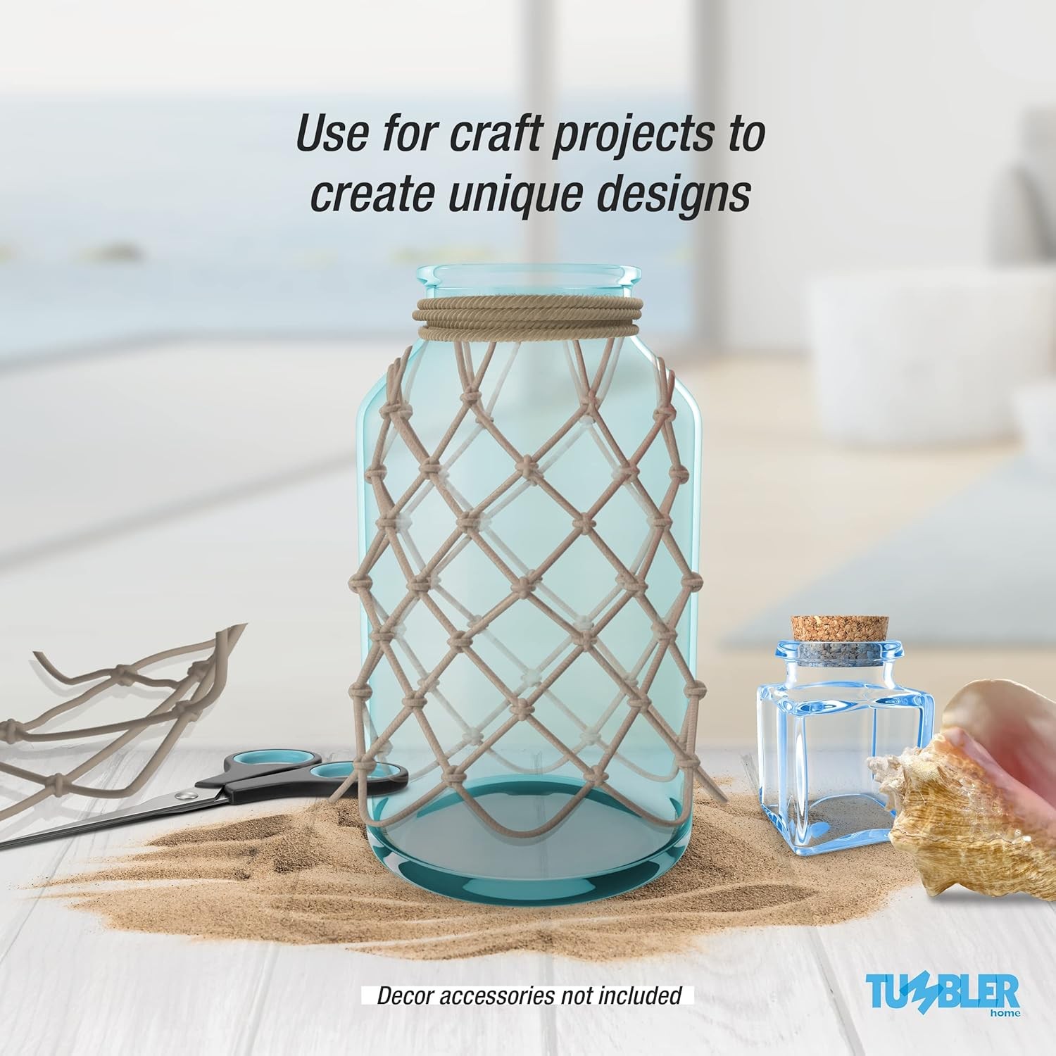 Fishing Net Decor, 5' x10' Decorative for x 10', Grey