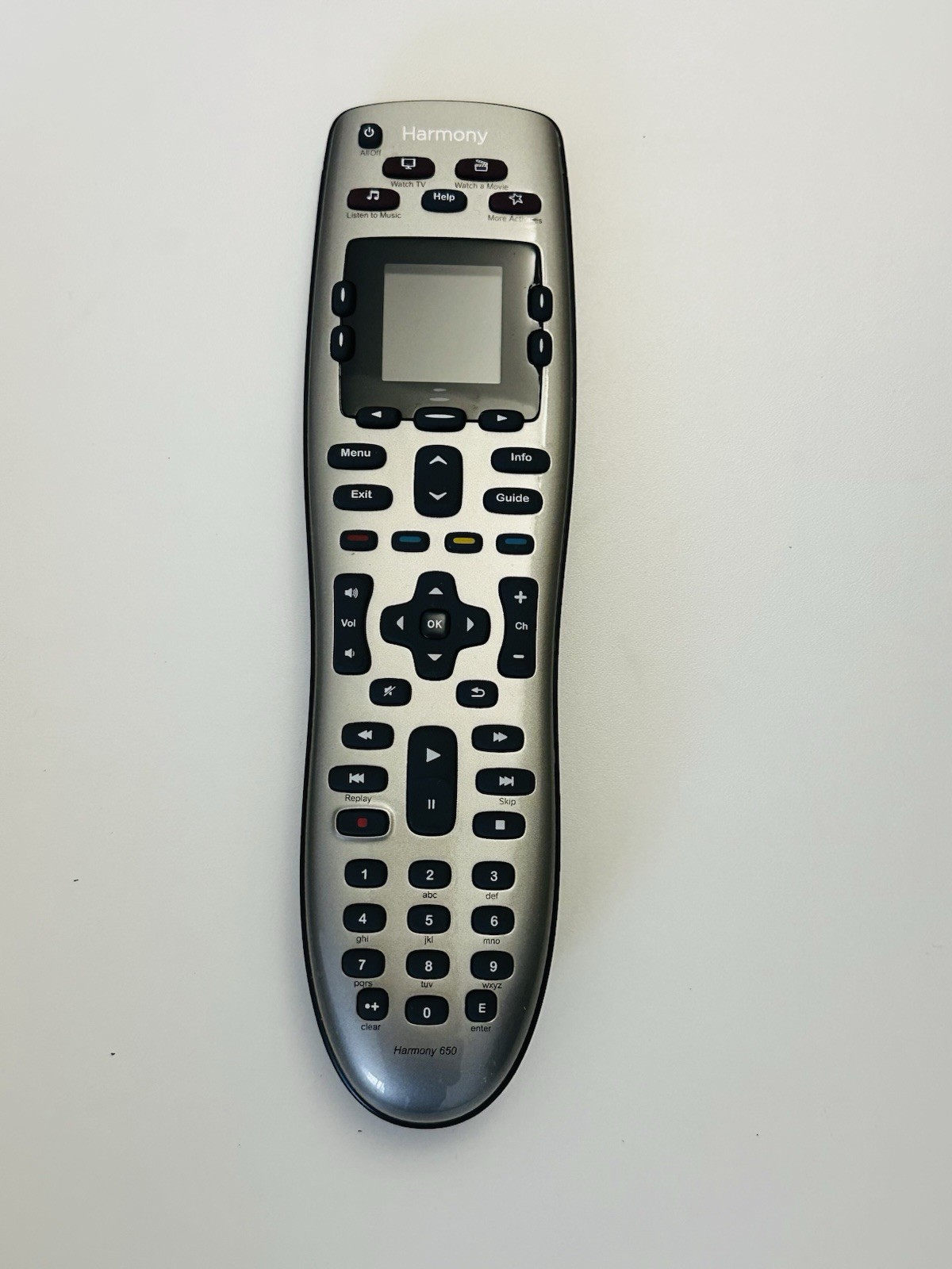 Logitech Harmony 650 Universal Remote Control IR LCD Silver NEW No Box