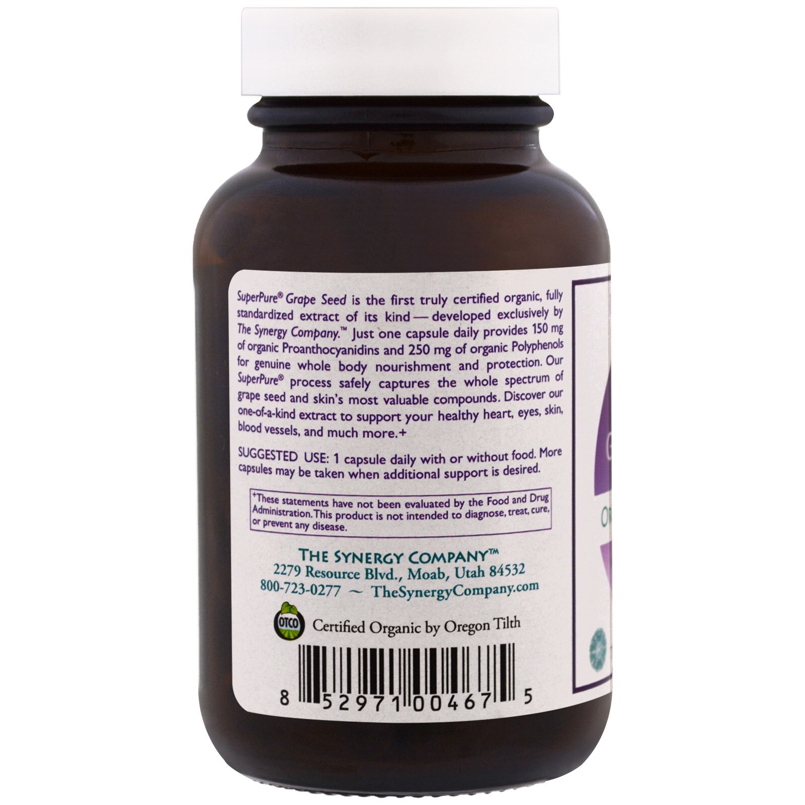 SuperPure Grape Seed, 60 Capsules