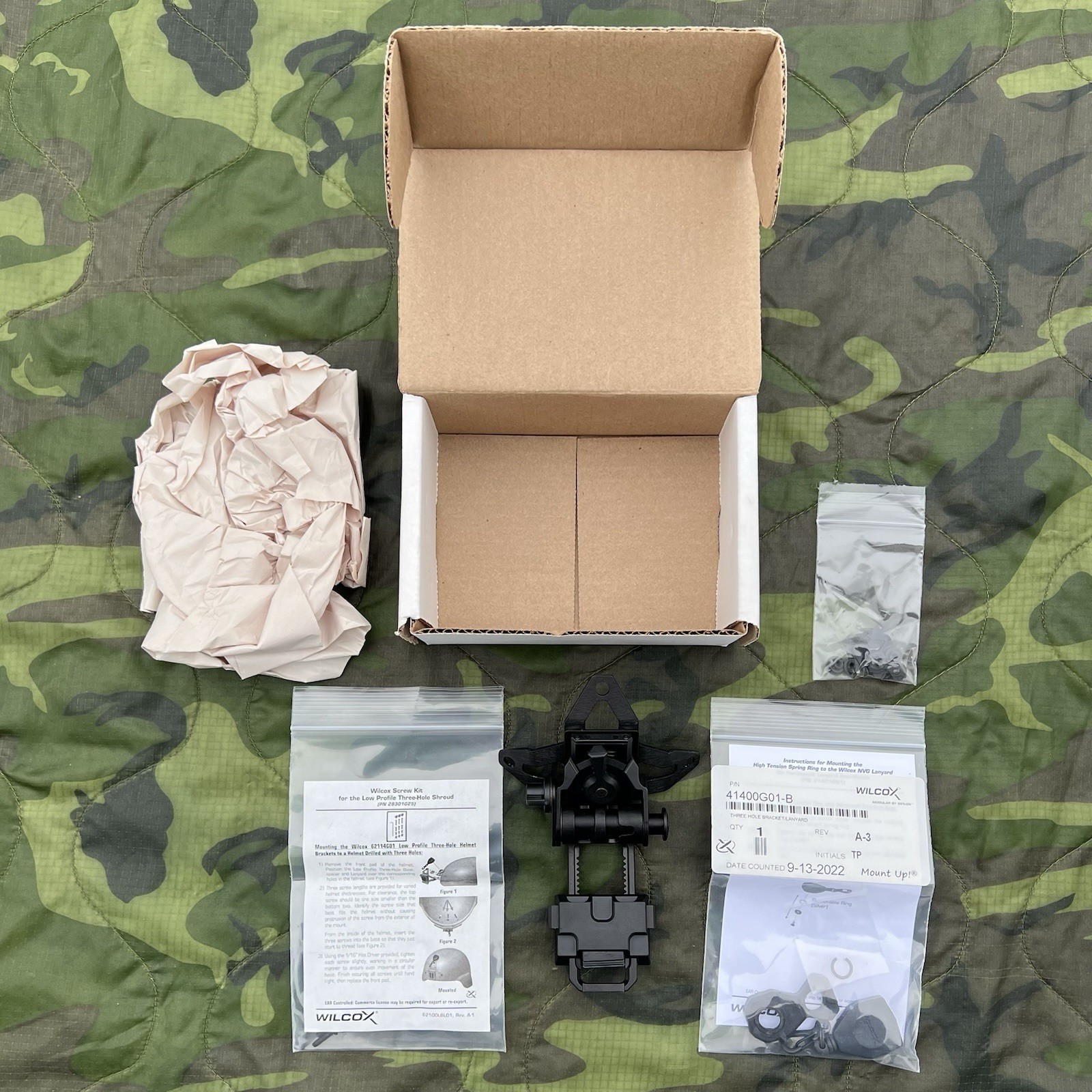 Wilcox L4 G69 NVG Mount 28300G69-B Light Weight Lanyard & accessory suite SOF SF