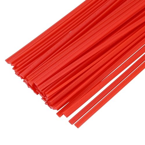 pcs Plastic Welding Rods PE Welding Strips Welder Rods for 8 Inch 50 Red