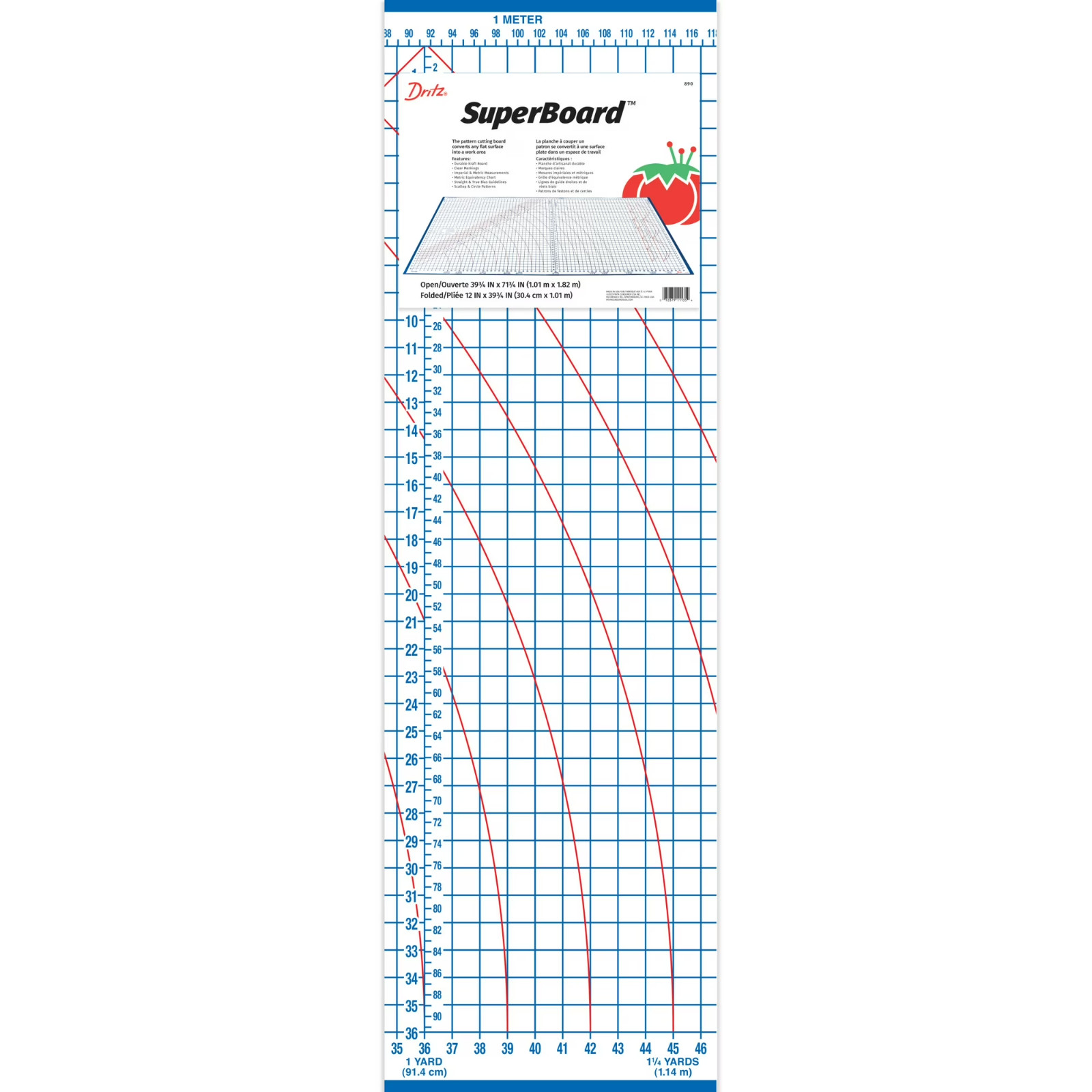 Dritz Foldable Superboard, Laminated Cutting Surface