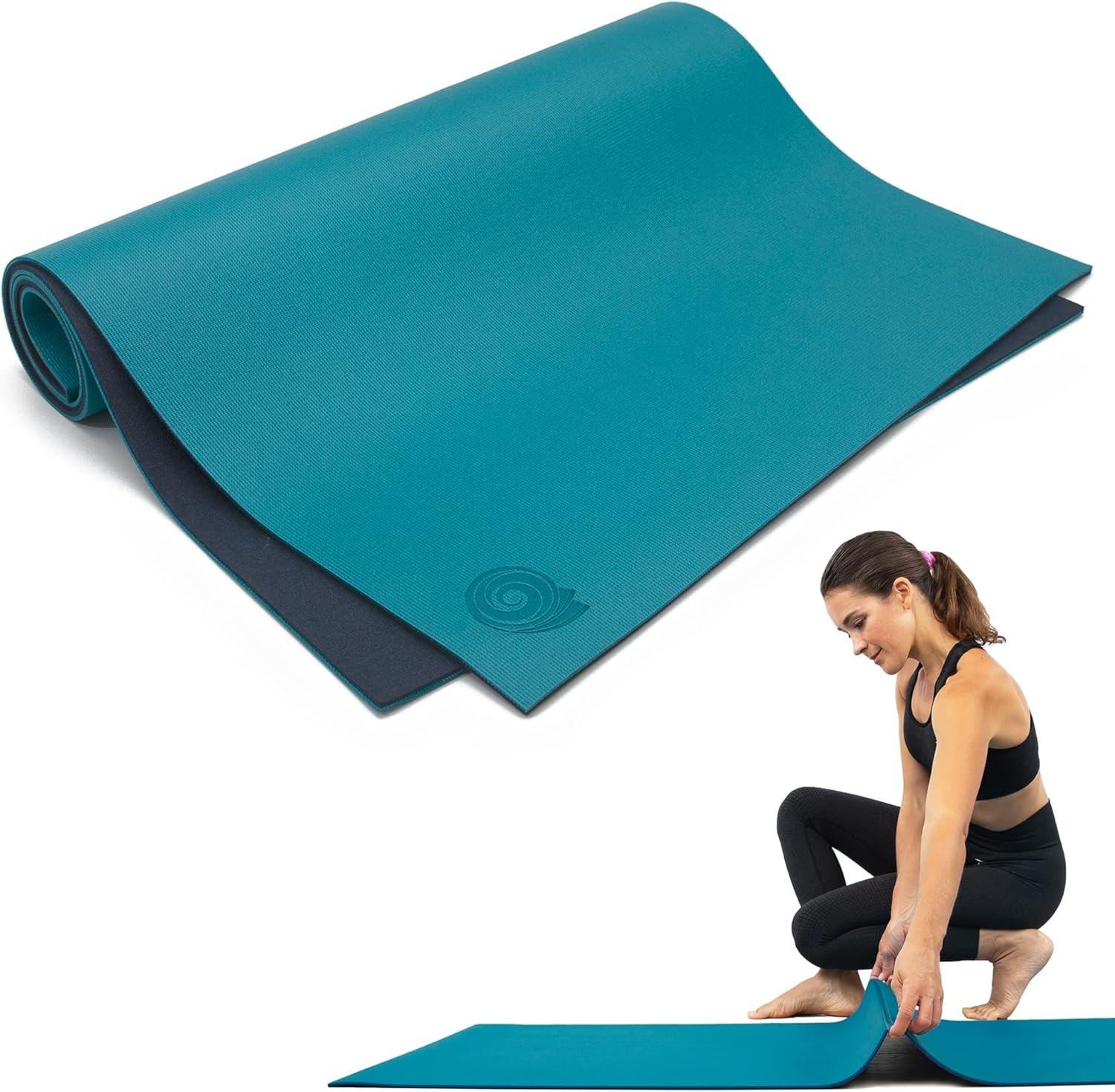 Fold & Roll Yoga Mat - Patented Design, Cleaner Alternative to