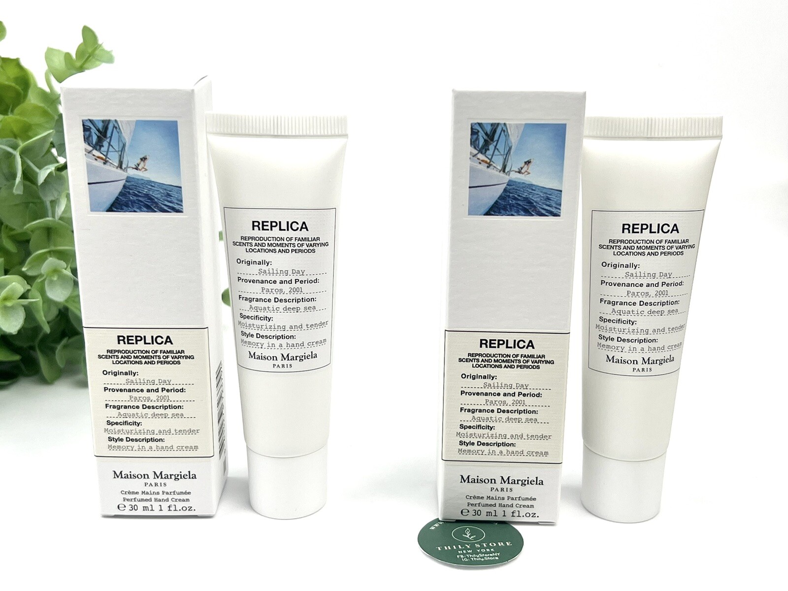 Maison Margiela Replica SAILING DAY Hand Cream 30mL/1oz x 2 (Set of 2)