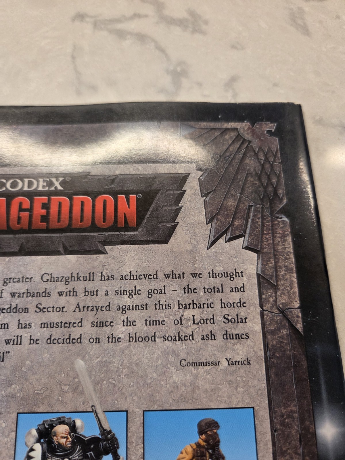 Warhammer 40K Codex Armageddon Paperback 2001 Used Games Workshop