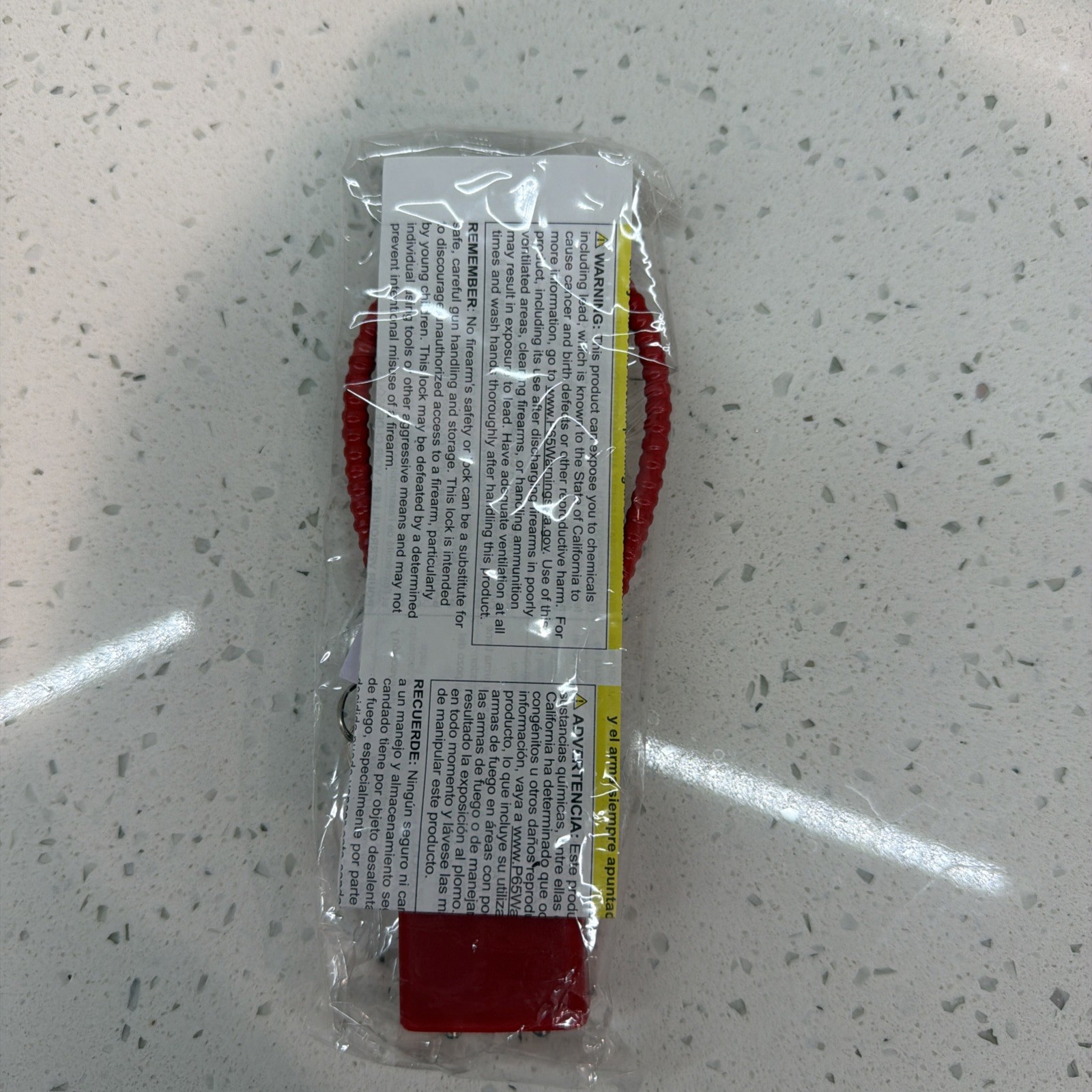 30 mmGun Lock/Cable 2 Keys Red