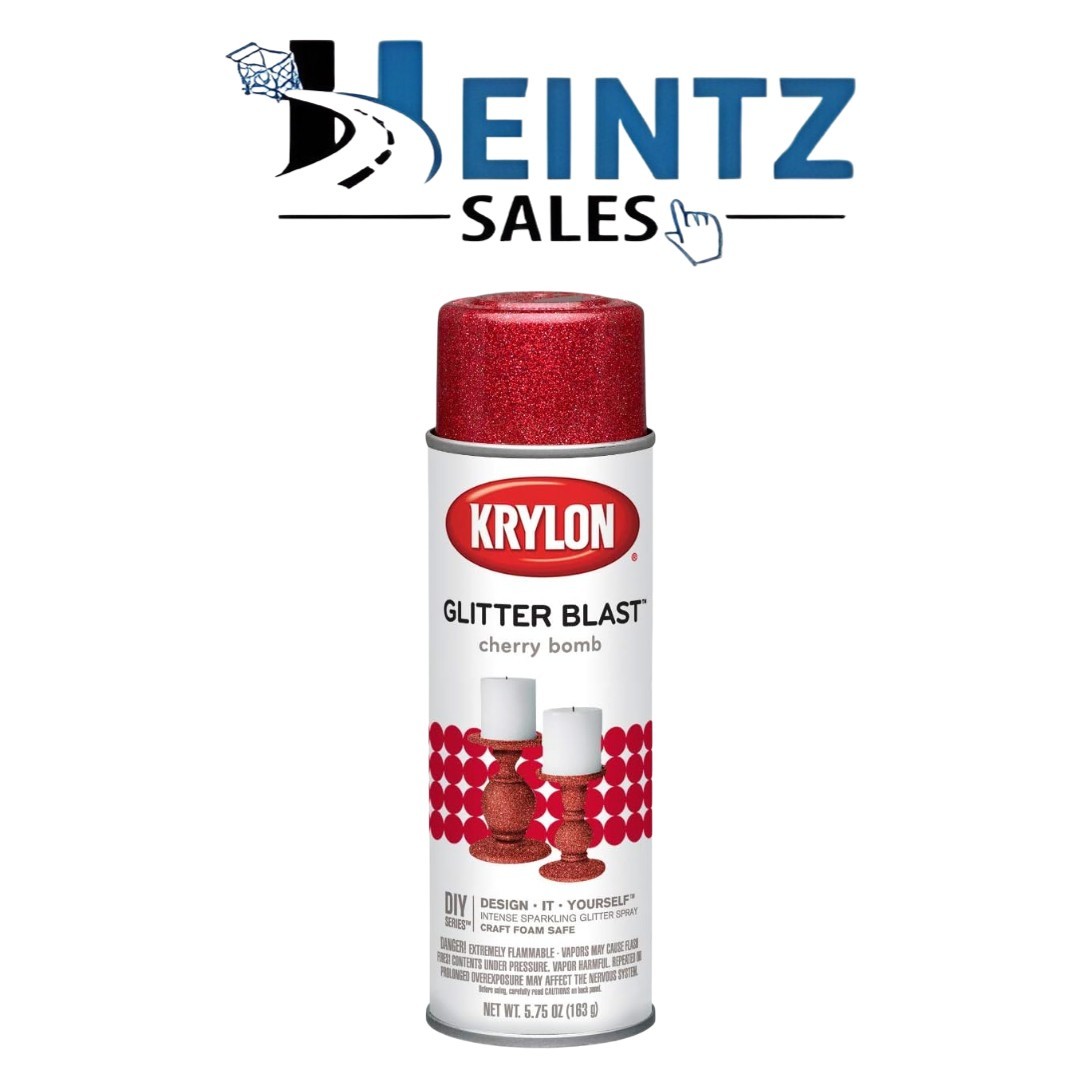 KRYLON 3806 -- Glitter Blast Cherry Bomb 5.75 oz 4 Pack