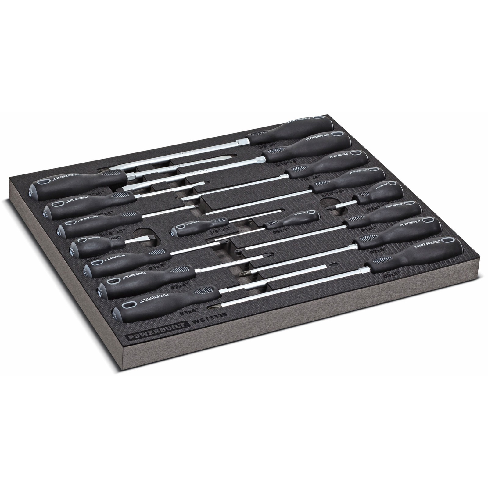 Powerbuilt 17 Piece Pro Tech Double Injection Screwdriver Set - 949018