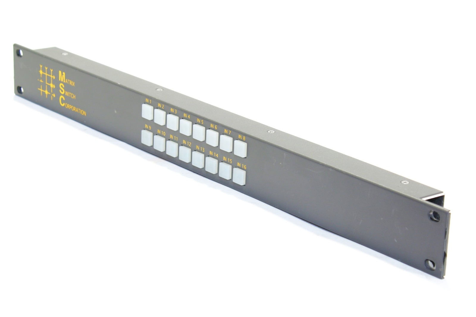 AS-IS Matrix Switch Corporation 16 Button Control Panel Rack Mountable