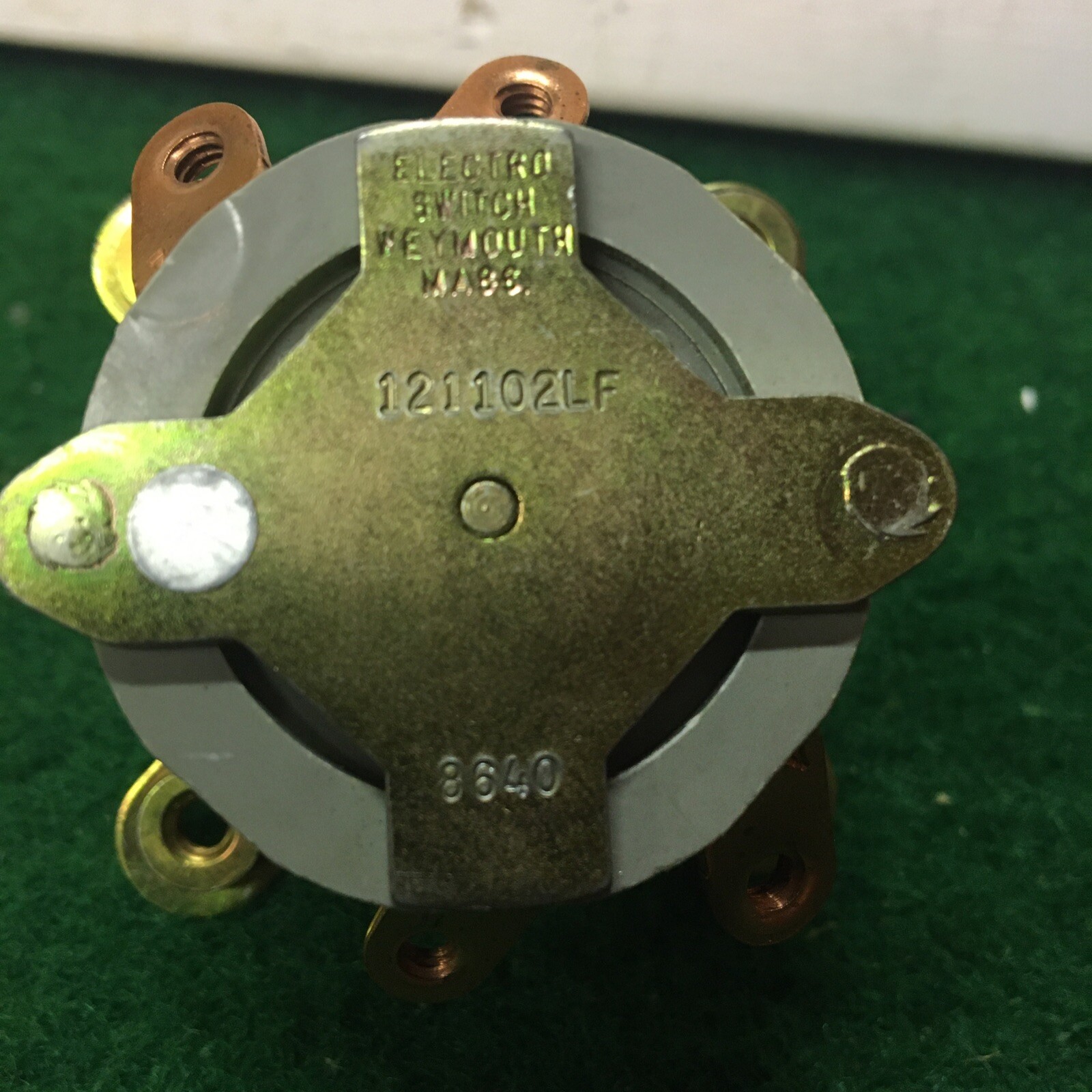 Electro Switch Rotary Switch 2 Pole Weymouth Mass. 121102LF