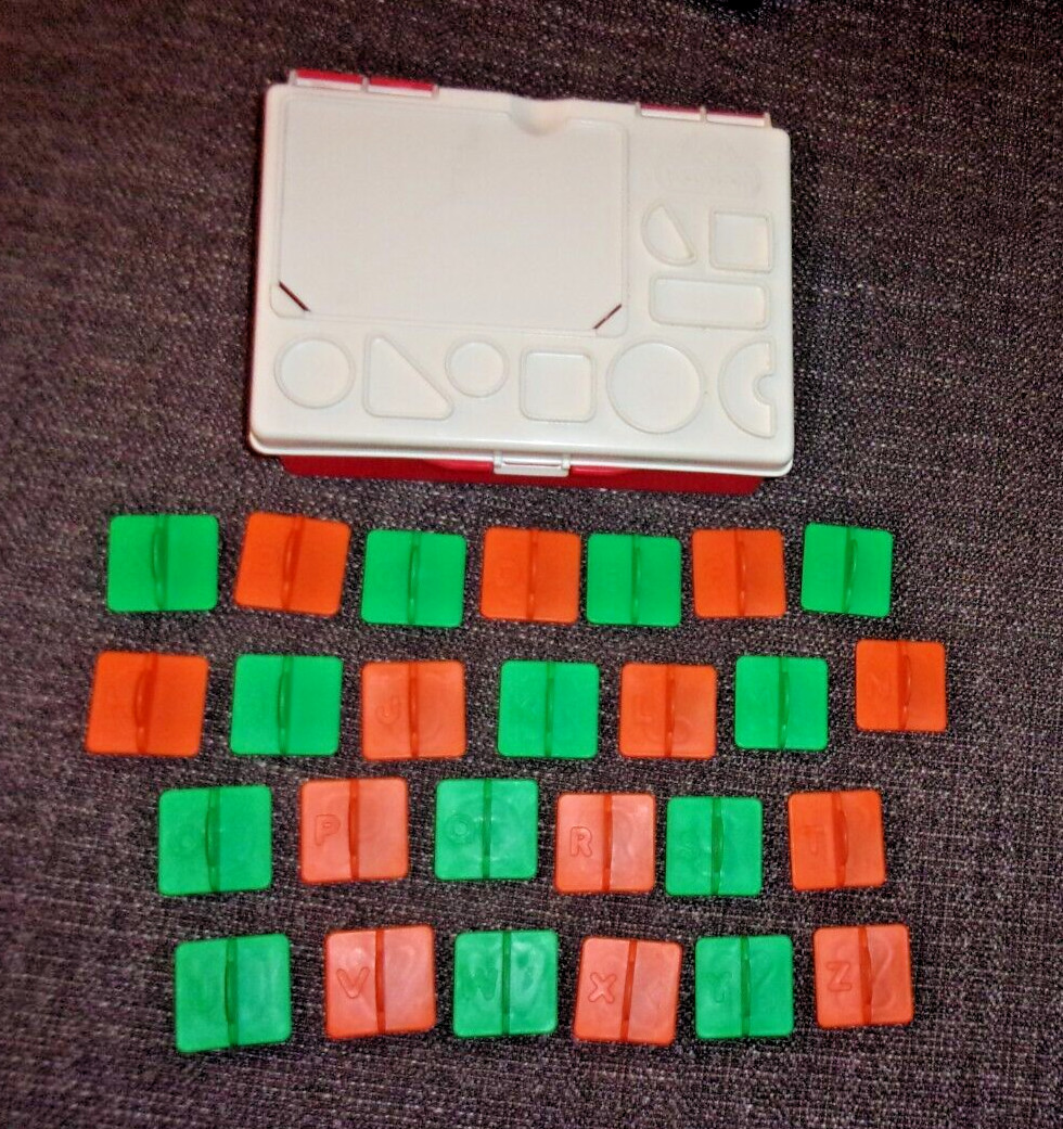 Vintage 1997 Hasbro Play Doh Sesame Street Alphabet and Box Toy