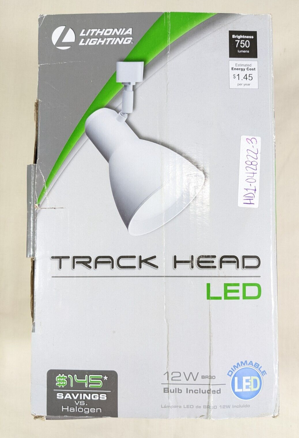 LITHONIA LIGHTING ~Step Baffle 1 Light White LED Track Lighting - 12W - Dimmable