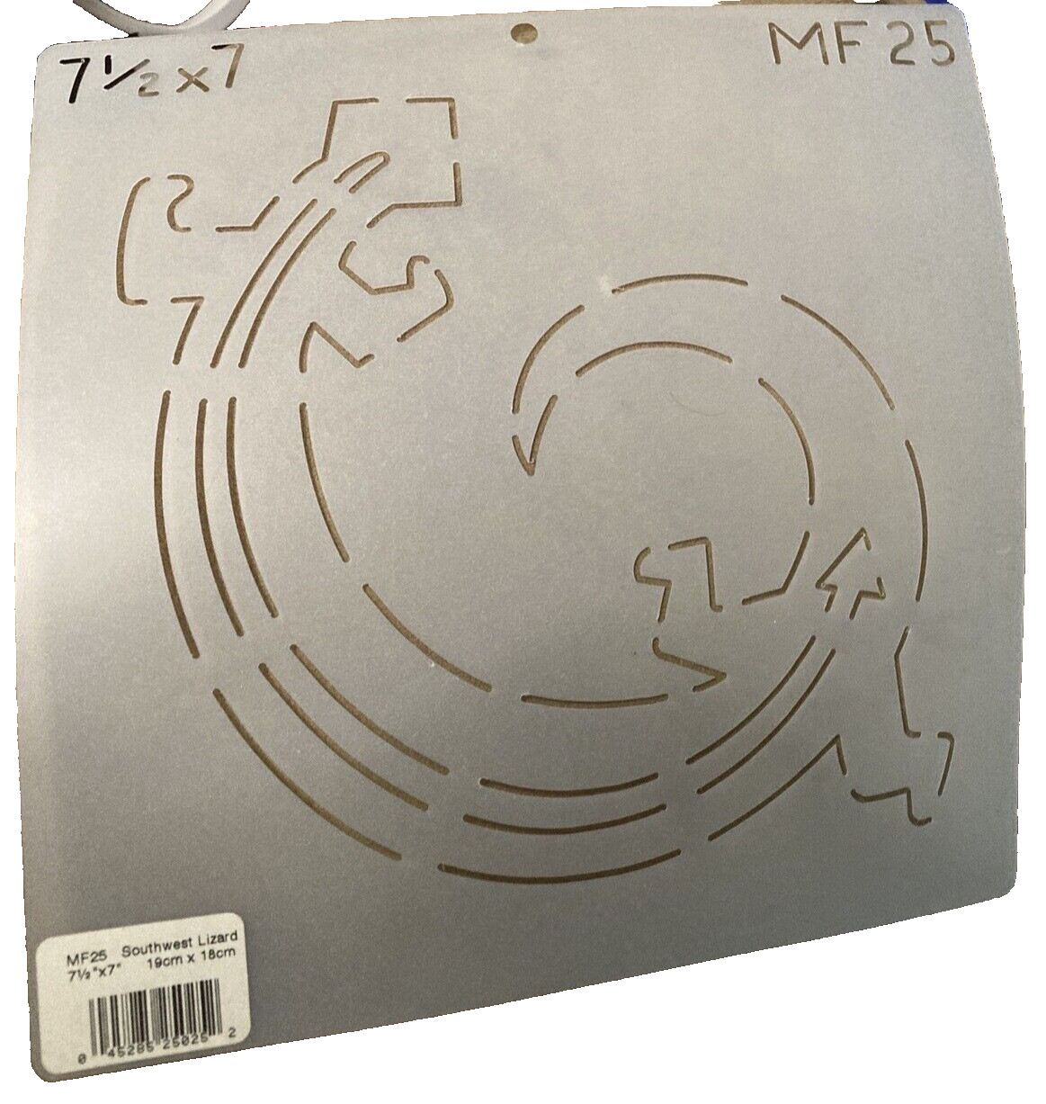Quilting Stencil Southwest Lizard Design, 7 1/2 x 7  inch design