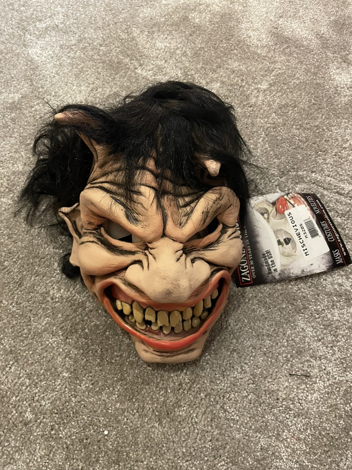Adult Zagone Studios Hand Made “Mischevious” Halloween Mask M3205
