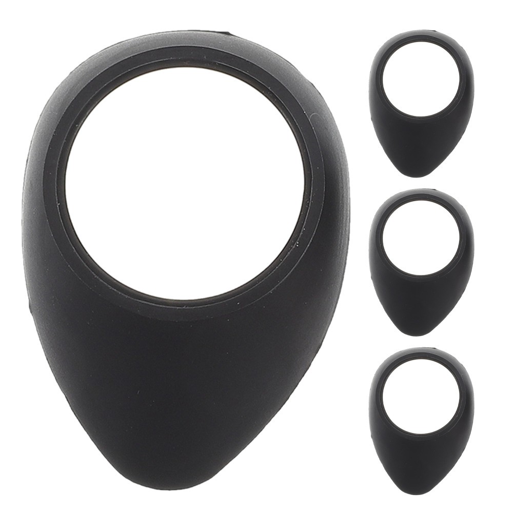 4Pcs Rubber Eyepiece Shield Caps for Microscope Enhanced Protection Black