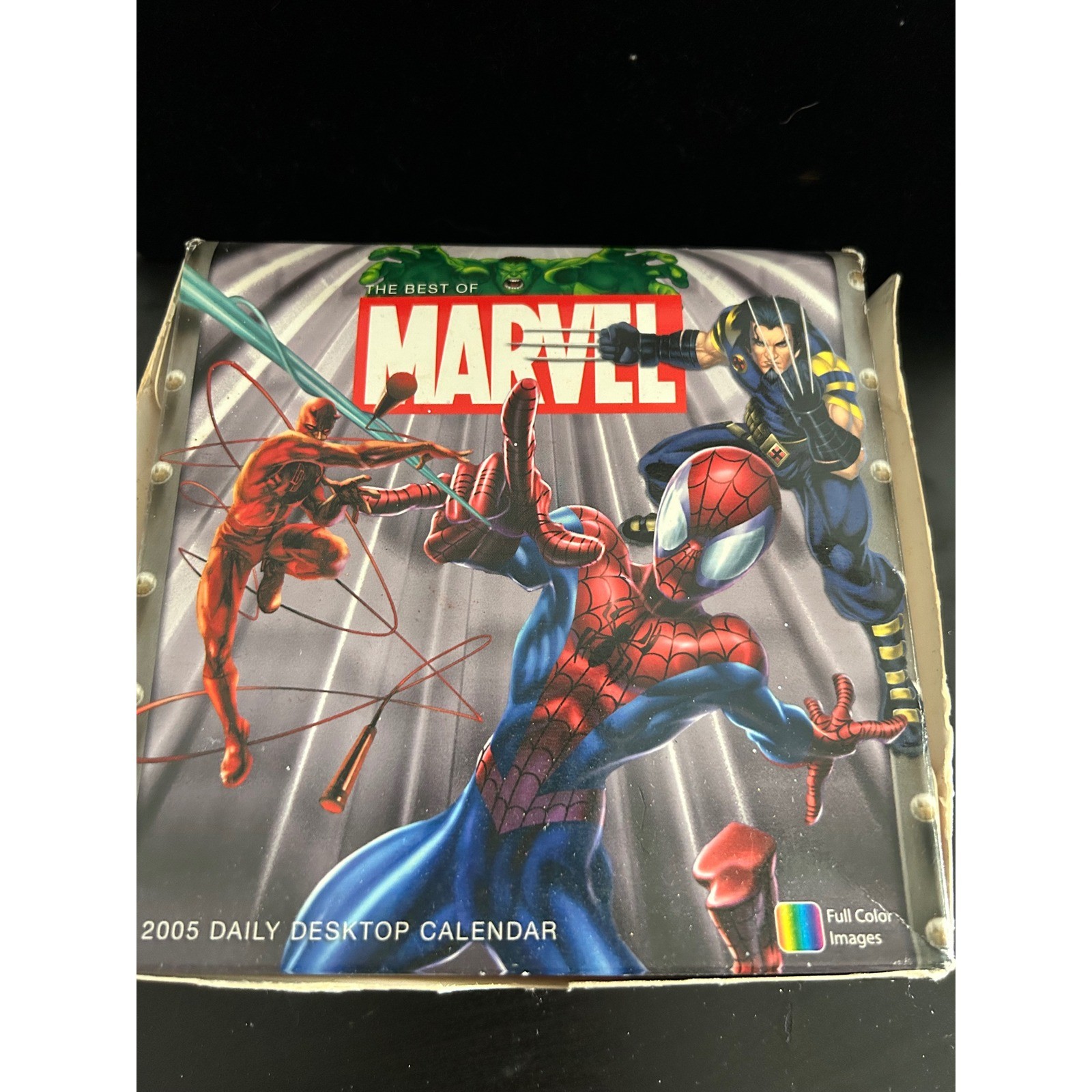 Desktop Calendar Unisex Multicolor Good Vintage 2005 Daily Marvel Comics