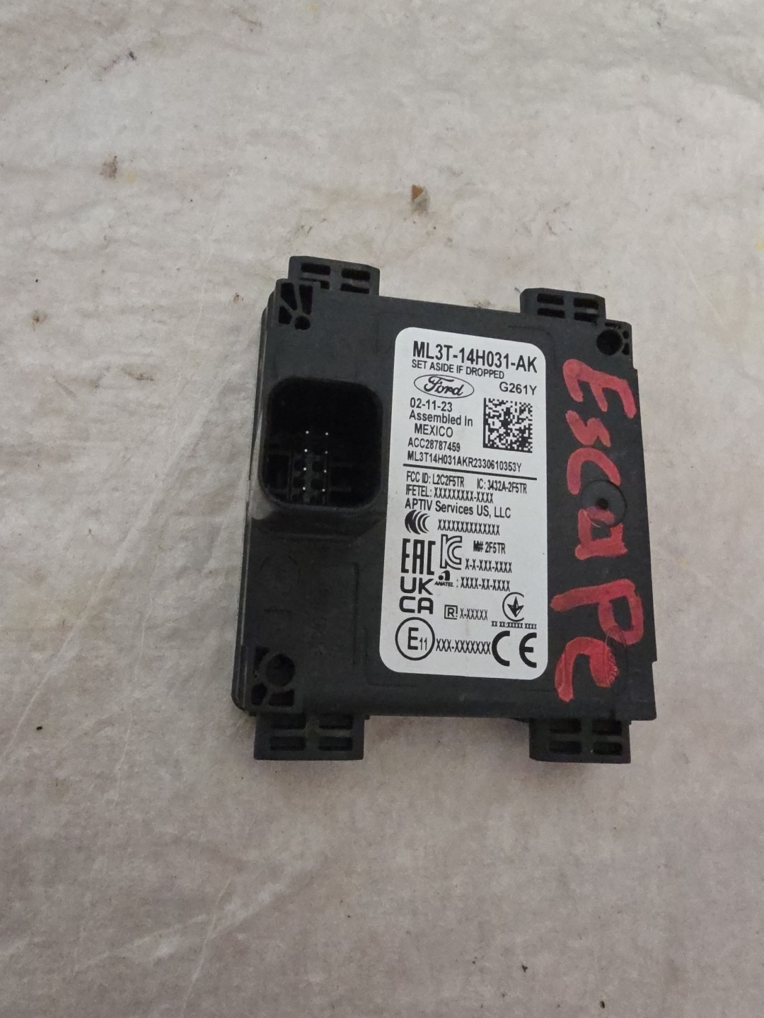 2022-2025 Ford Escap Rear Radar Sensor