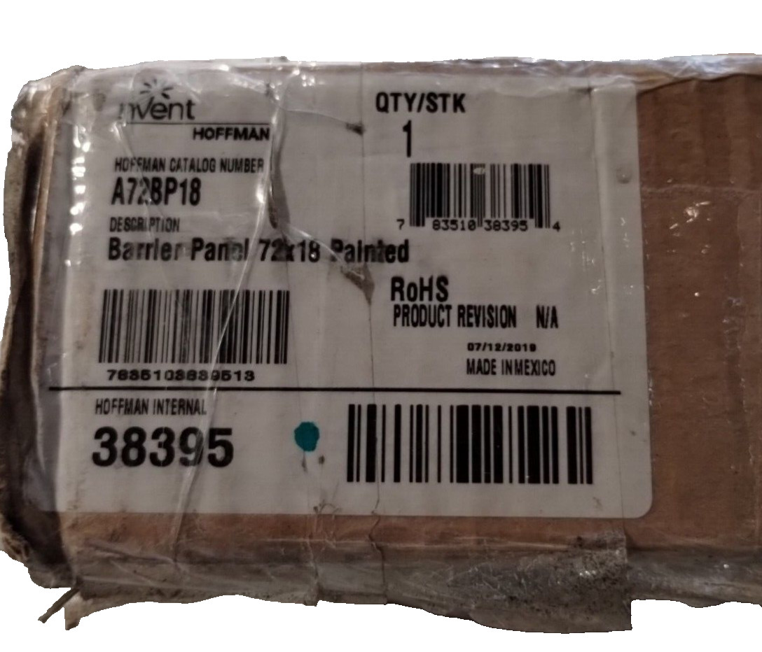 NVENT Hoffman Universal Barrier Panel A72BP18, (see Items specifics )