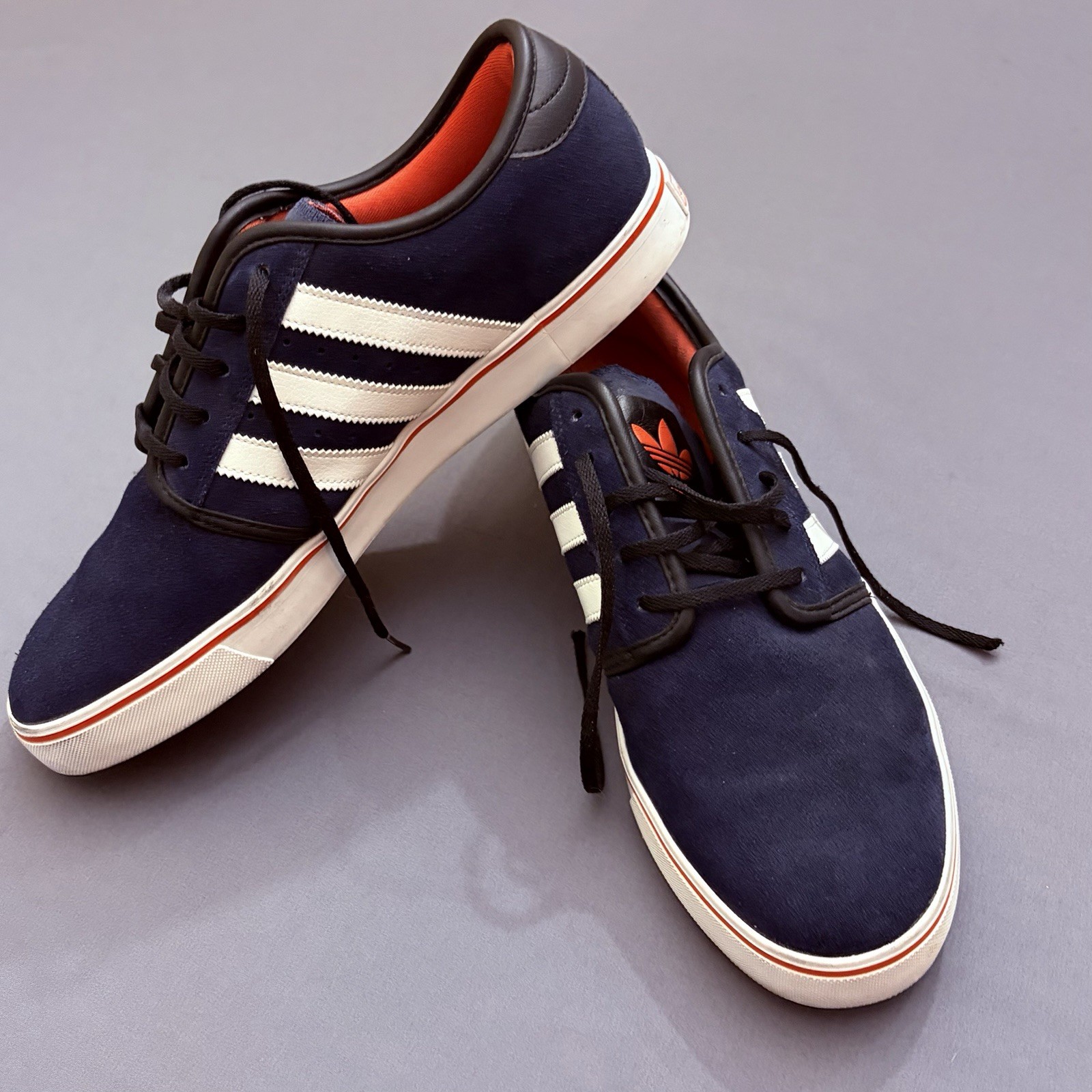 adidas Originals Seeley Size 12 Men’s Navy Suede Skate Shoes