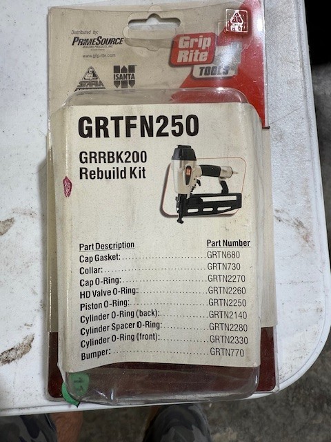 Grip Rite Rebuild Kit GRRBK200 fits GRTFN250 models