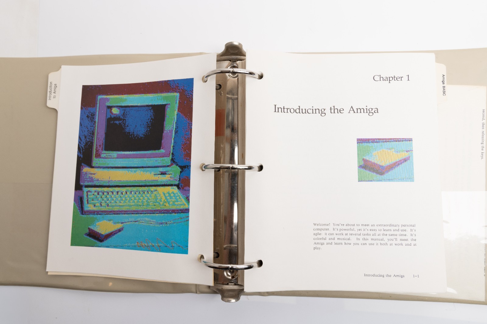 Vintage Commodore Amiga User Guides Binder No Discs