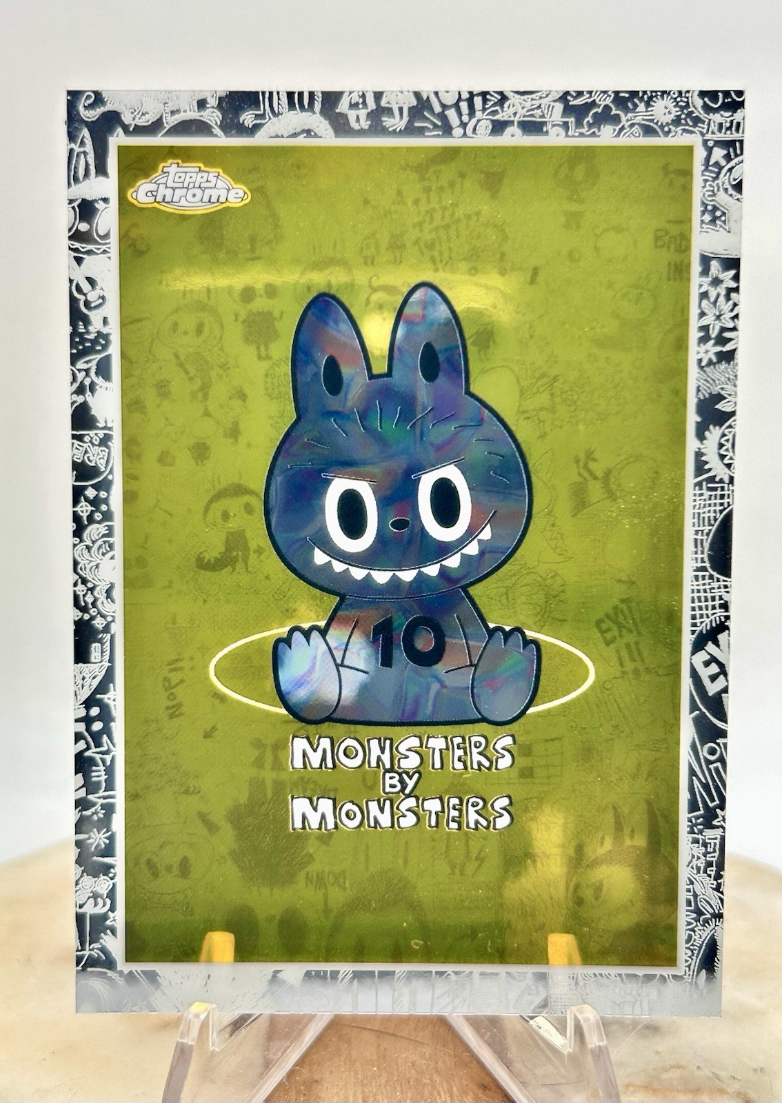 2025 Topps Chrome Labubu MONSTERS BY MONSTERS #4 Base Monsters 10th Anniversary