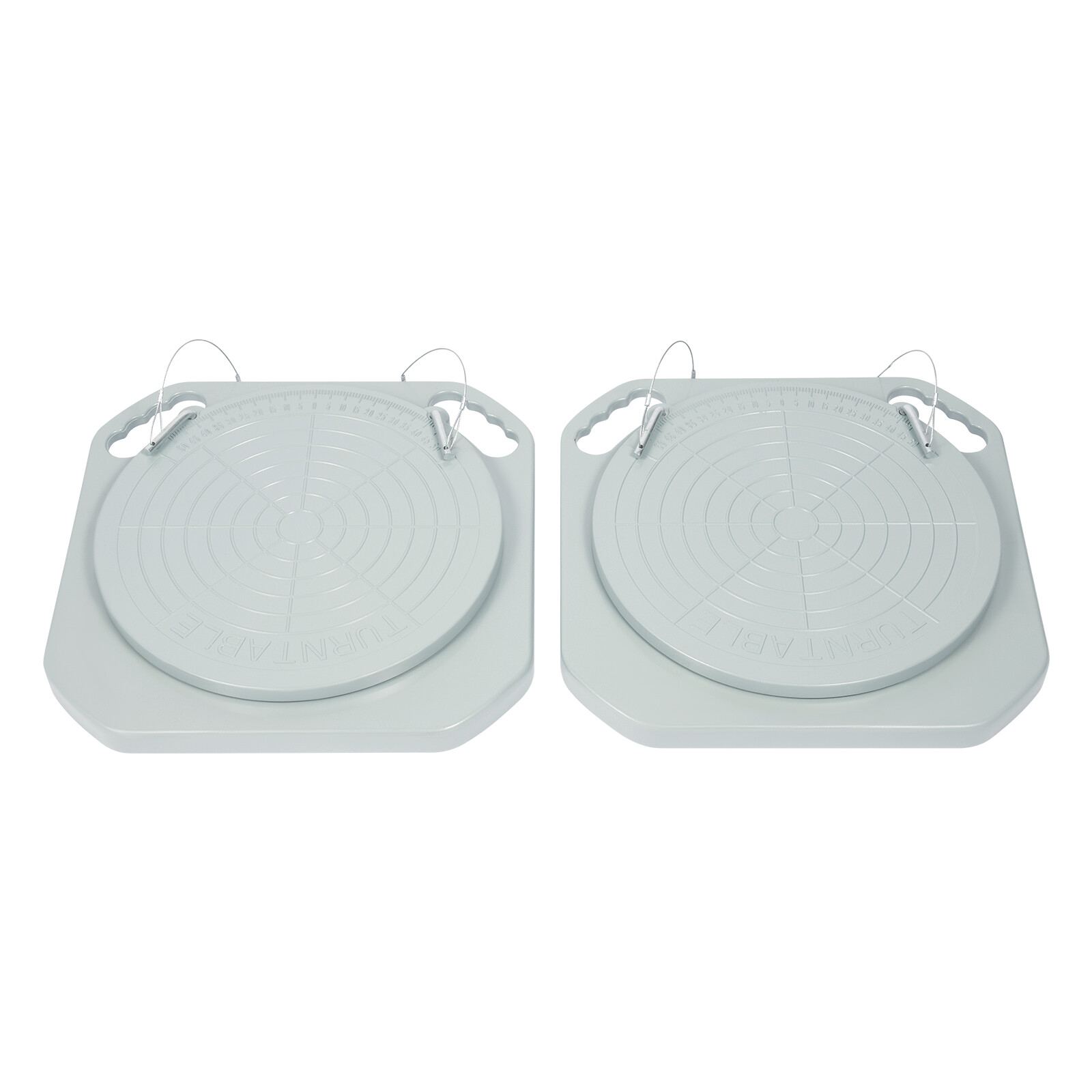 2pcs 3Ton Front End Wheel Alignment Turntable Plate 360° Rotating Plate Table
