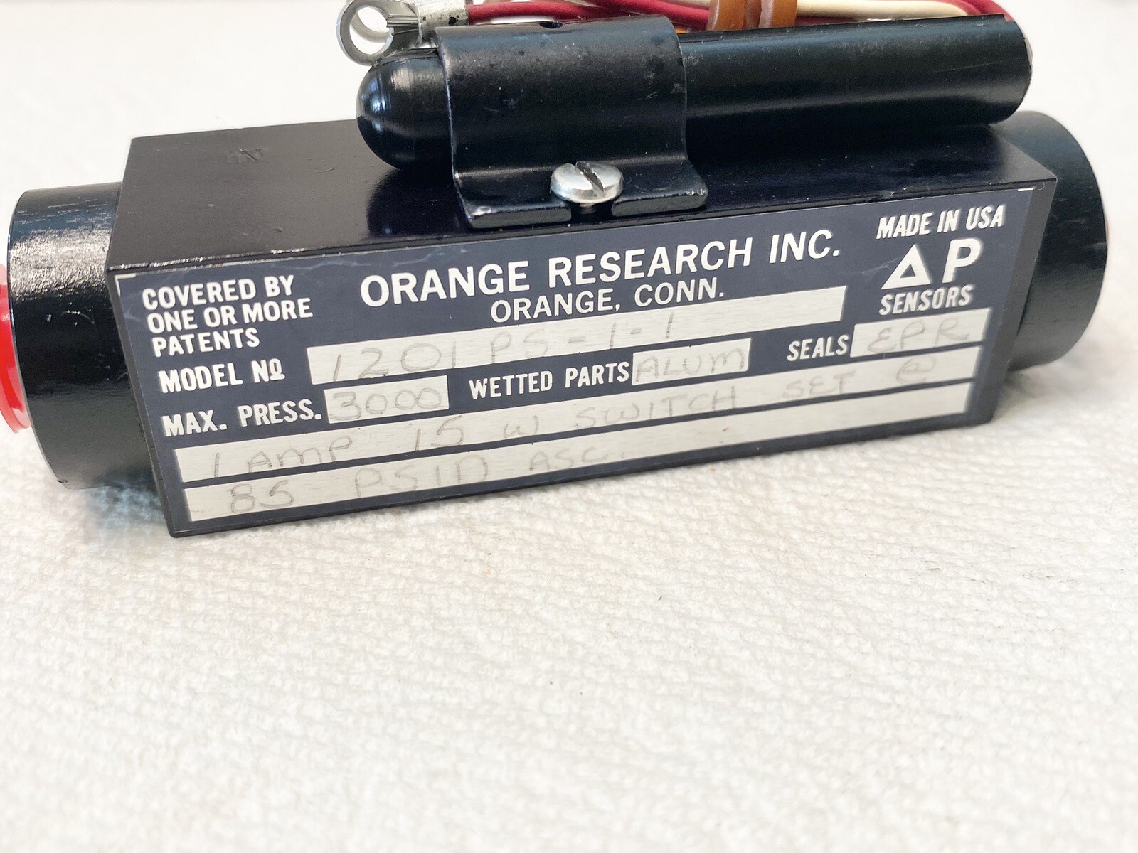 AP Sensors ORANGE RESEARCH 1201 PS-1-1 Pressure Switch