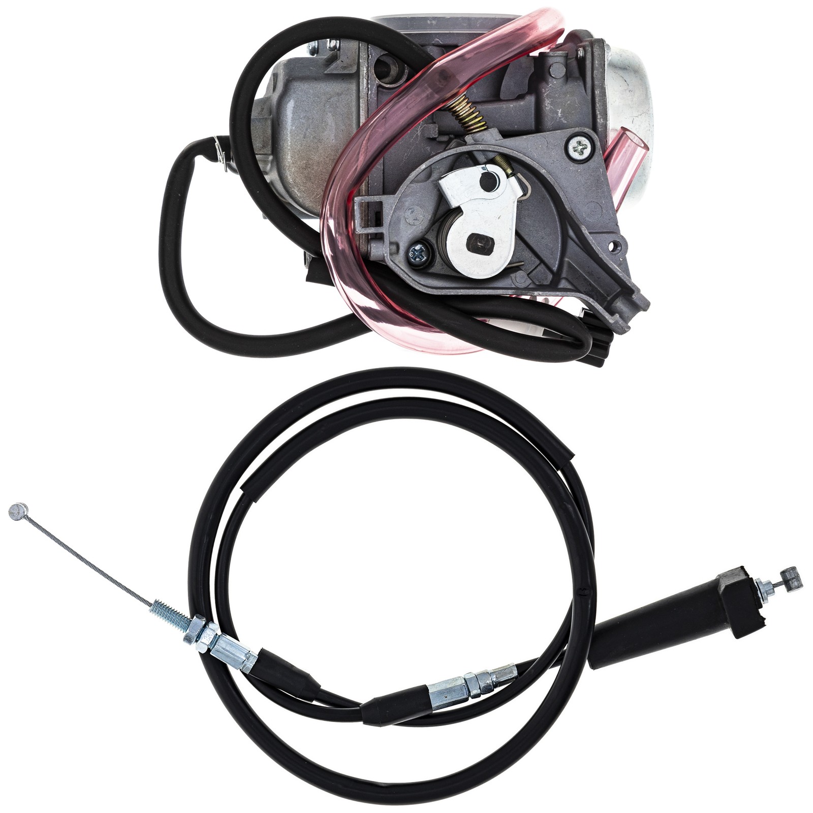 NICHE Carburetor Throttle Cable Kit for Suzuki Eiger 400 13200-38F2V 58300-38F00