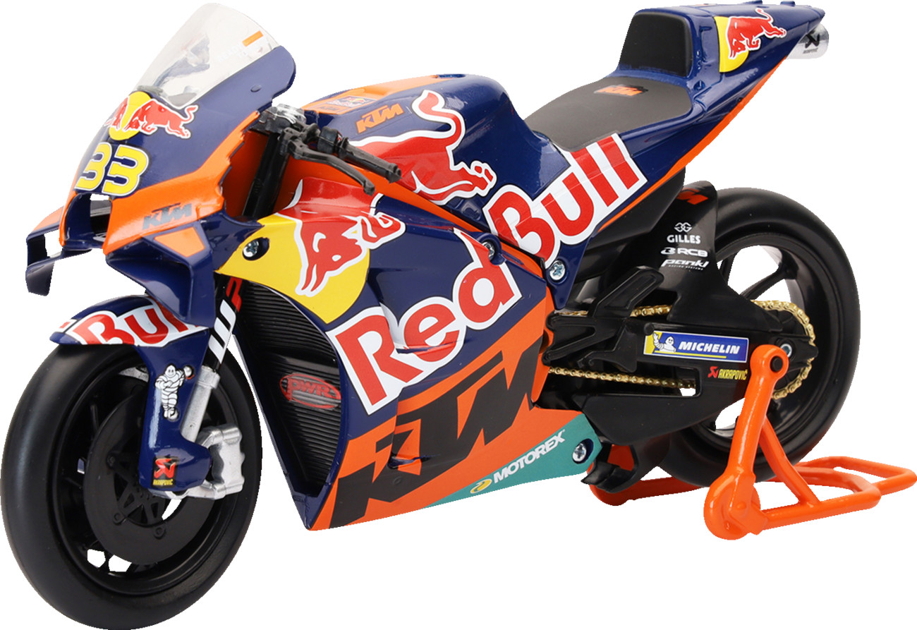 New Ray Toys Red Bull KTM MotoGP Bike 1:12 Red/Blue/Orange Brad Binder #58383