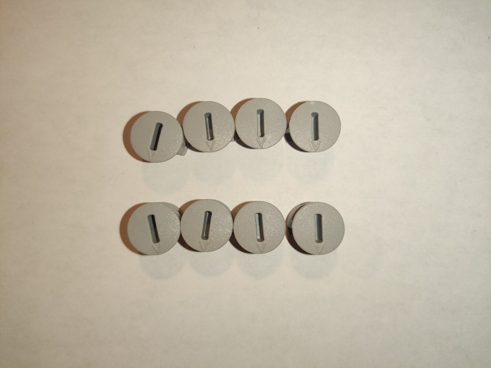 Ikea Plastic cam lock nuts, Part # 119030 118224, gray (8 pack) - NEW /J