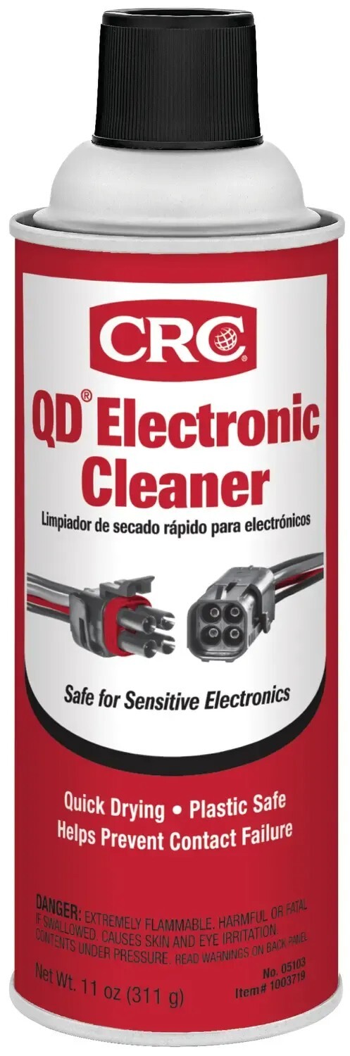 CRC 05103 QD Electronic Cleaner 11 oz, Quick Drying - Plastic Safe