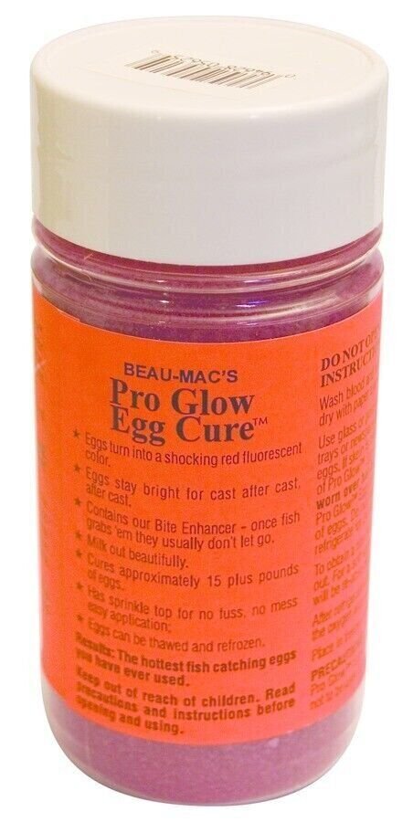 Beau-Mac PGEC-R Pro Glow Egg Cure 10 Oz Red Steelhead Salmon